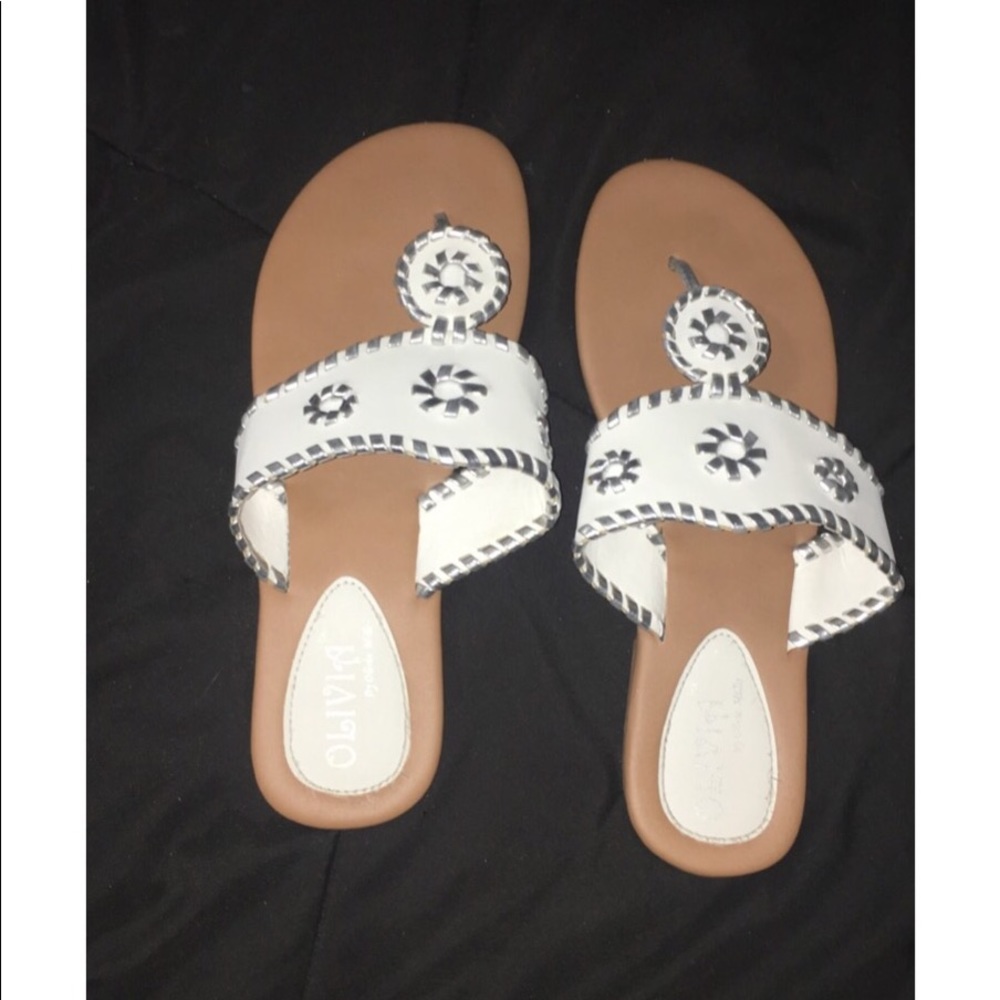 Cute white sandals